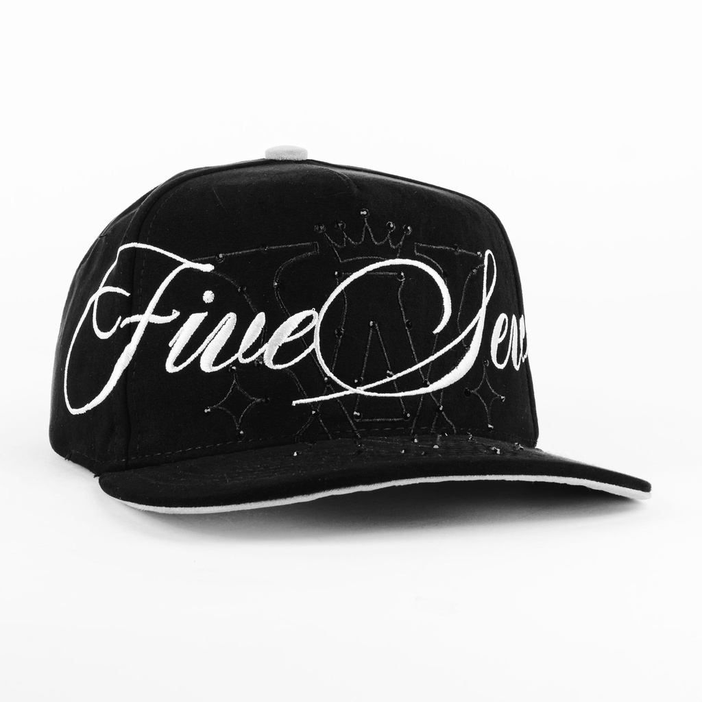 Gorra 5.7 FIVE SEVEN BLACK SUEDE | Snapback Visera Semicurva