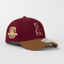 Gorra New Era A-Frame DODGERS 50TH 58–08 WINE/BROWN 940F | Snapback Visera Curva