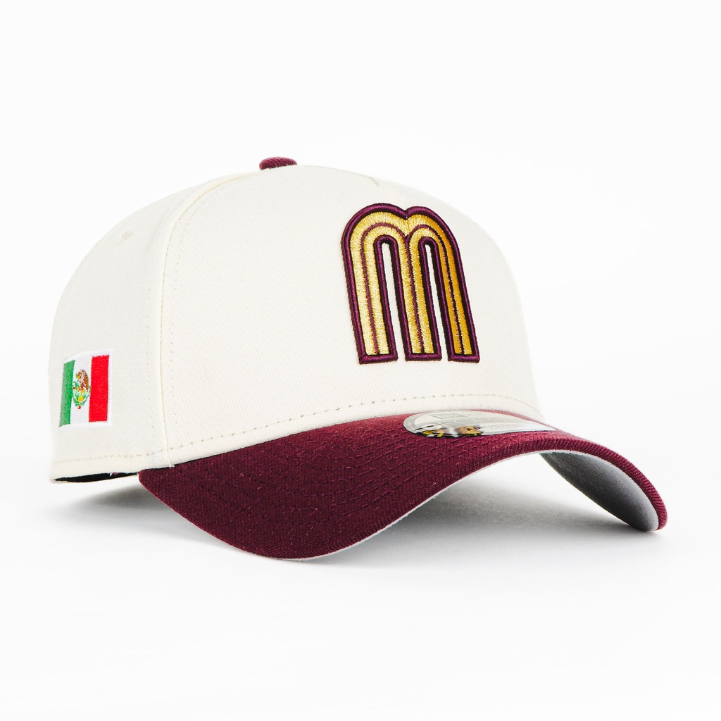 Gorra NEW ERA MEXICO BONE/WINE 940AF | Snapback Visera Curva