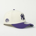 Gorra New Era A-Frame YANKEES SEASON 2009 NATURAL/PURPLE 940F | Visera Curva Snapback
