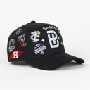 Gorra Boba Hats FILL LOGOS ANIVERSARIO BLACK de Tela | Snapback Visera Curva