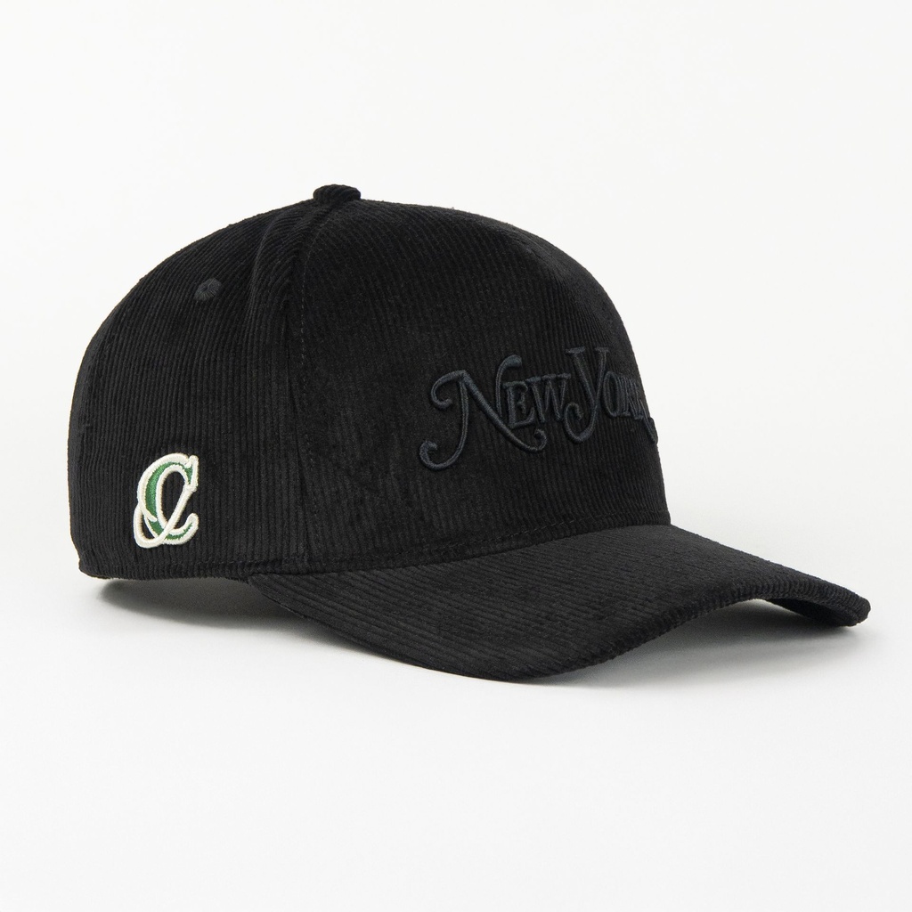 Gorra Cash Only CASH OF NY ALL BLACK CORDUROY | Snapback Visera Curva