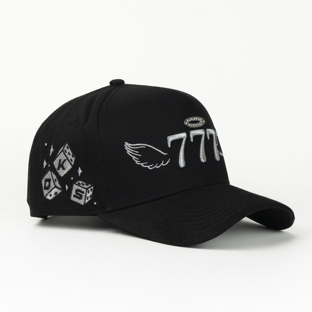 Gorra Dakaps 777 SILVER BLACK VISOR SUEDE | Snapback Visera Larga