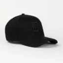  Gorra Dakaps DK CRISTALES ALL BLACK VISOR SUEDE | Snapback Visera Curva