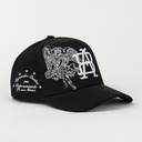 Gorra El Tiros Caps BUELNA 444 BLACK de Tela | Snapback Visera Curva