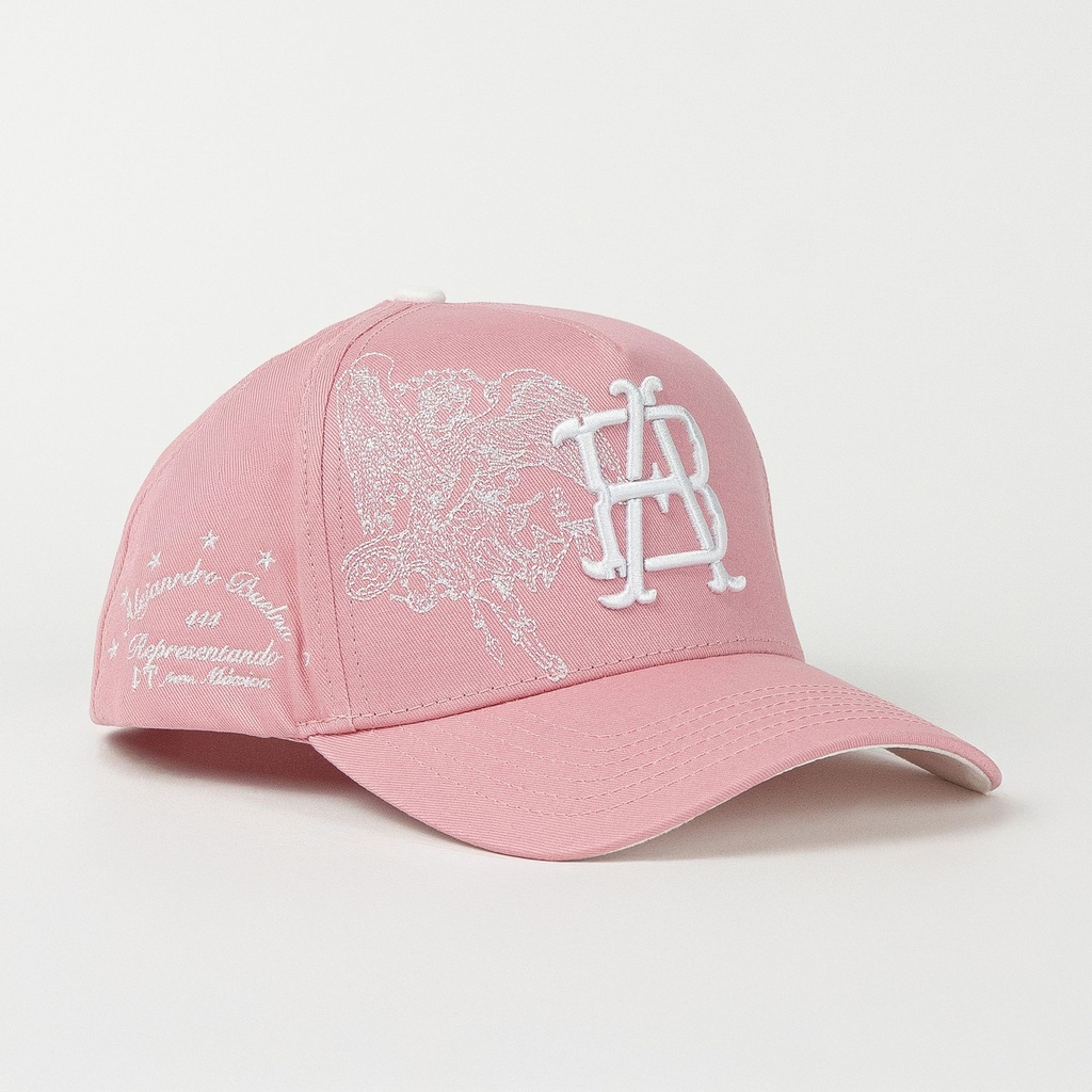 Gorra El Tiros Caps BUELNA 444 PINK de Tela | Snapback Visera Curva
