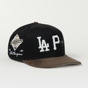 Gorra El Tiros Caps LA PEOPLE BLACK/BROWN de Tela | Snapback Visera Semiplana