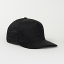 Gorra El Tiros Caps TUMBADO ALL BLACK de Tela | Snapback Visera Curva