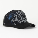 Gorra Gallo Fino NY SPIDER BLK/WHT de Tela | Snapback Visera Curva Larga
