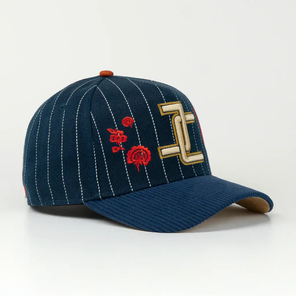 Gorra JC Hats ROOSTER BLUE de Tela | Snapback Visera Curva