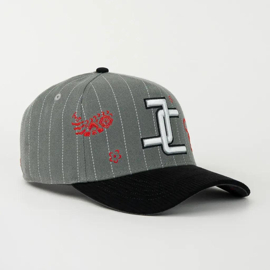 Gorra JC Hats TIGER GRY/BLACK de Tela | Snapback Visera Curva