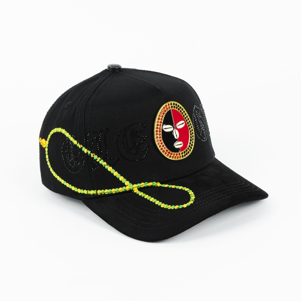 Gorra Mz Hats COLLARES ELEGUA BLK SUEDE | Snapback Visera Curva