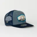 Gorra Ranch & Corral RODEO TEAM ROPING Azul de Tela | Snapback Visera Semiplana
