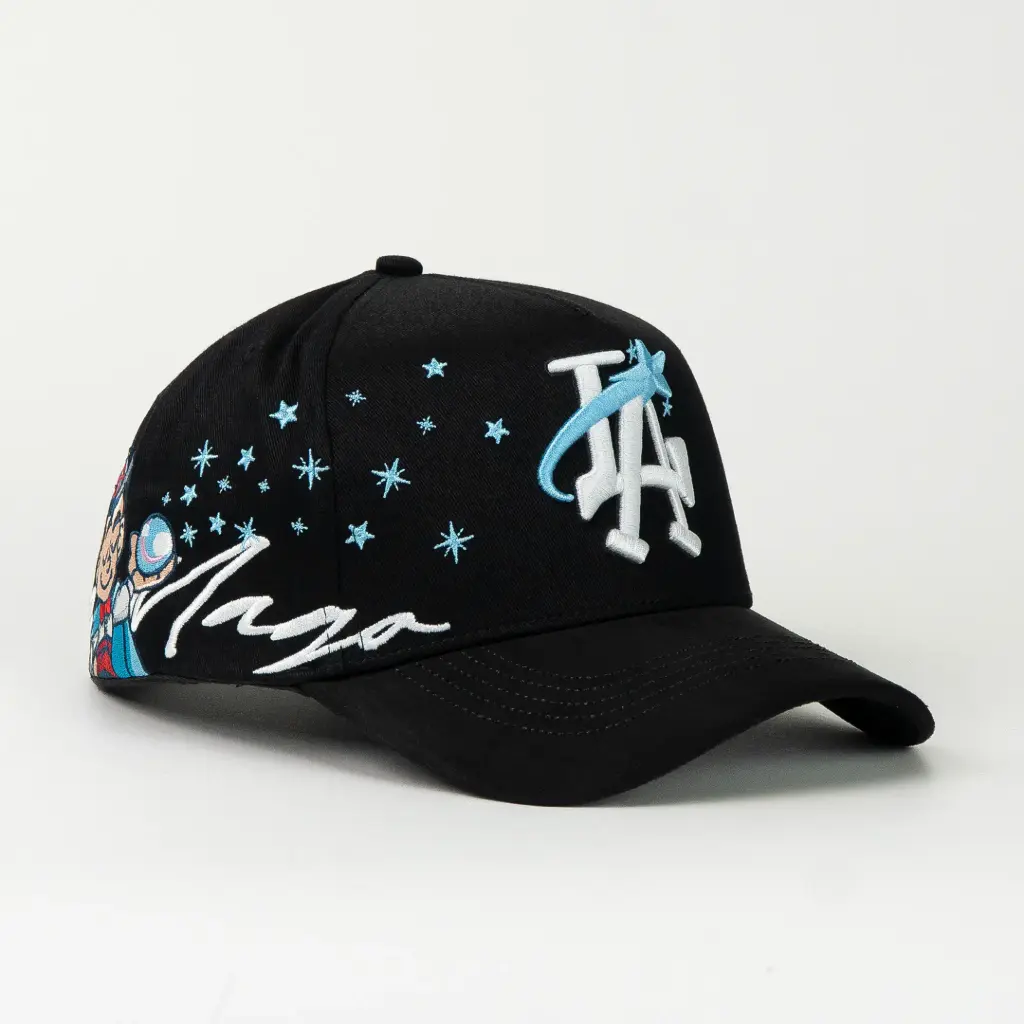 Gorra 31 Hats EL MAGO BLK/BLUE Suede | Snapback Visera Curva
