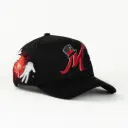 Gorra 31 Hats EL MAGO BLK/RED Suede | Snapback Visera Curva