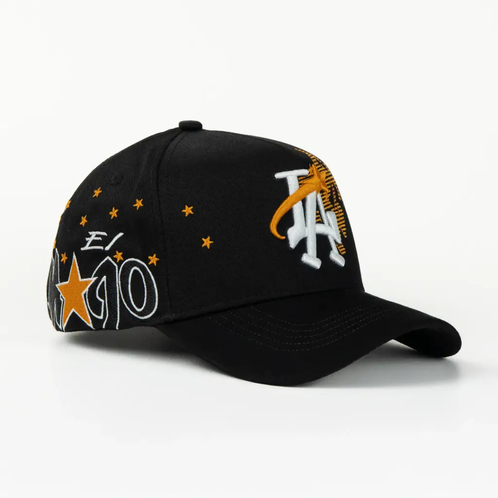 Gorra 31 Hats EL MAGO BLK/ORANGE Suede | Snapback Visera Curva