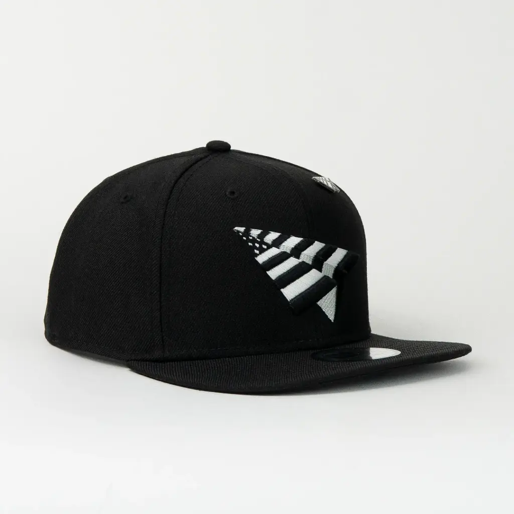Gorra PAPER PLANE BLACK | Snapback Visera Plana
