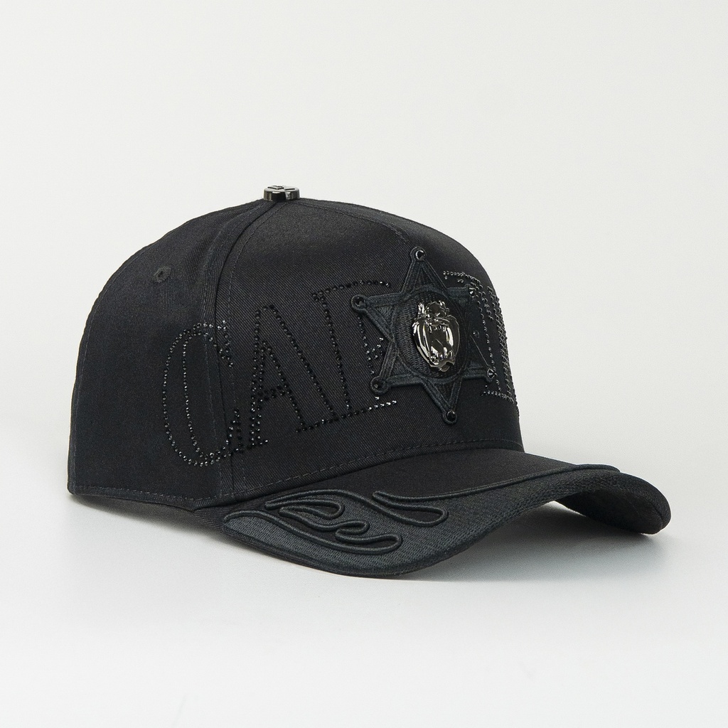 Gorra BAEZ CAPITÁN BLACK | Snapback Visera Semicurva