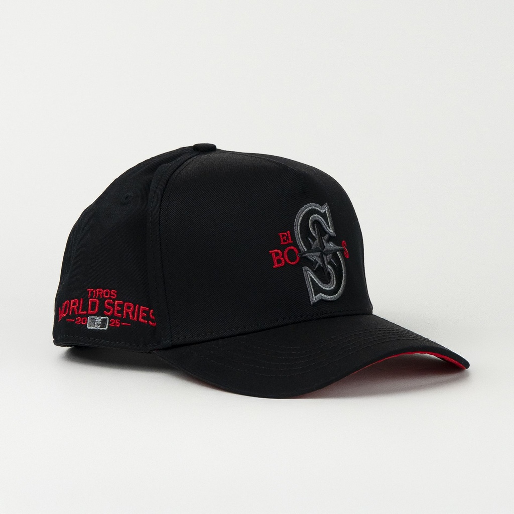 Gorra El Tiros Caps EL BOSS BLACK de Tela | Cierre Cerrado Visera Curva