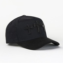3 CRUCES BLACK BLACK/VISOR SUEDE