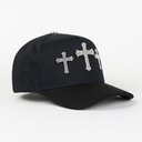 3 CRUCES SILVER BLACK/VISOR SUEDE