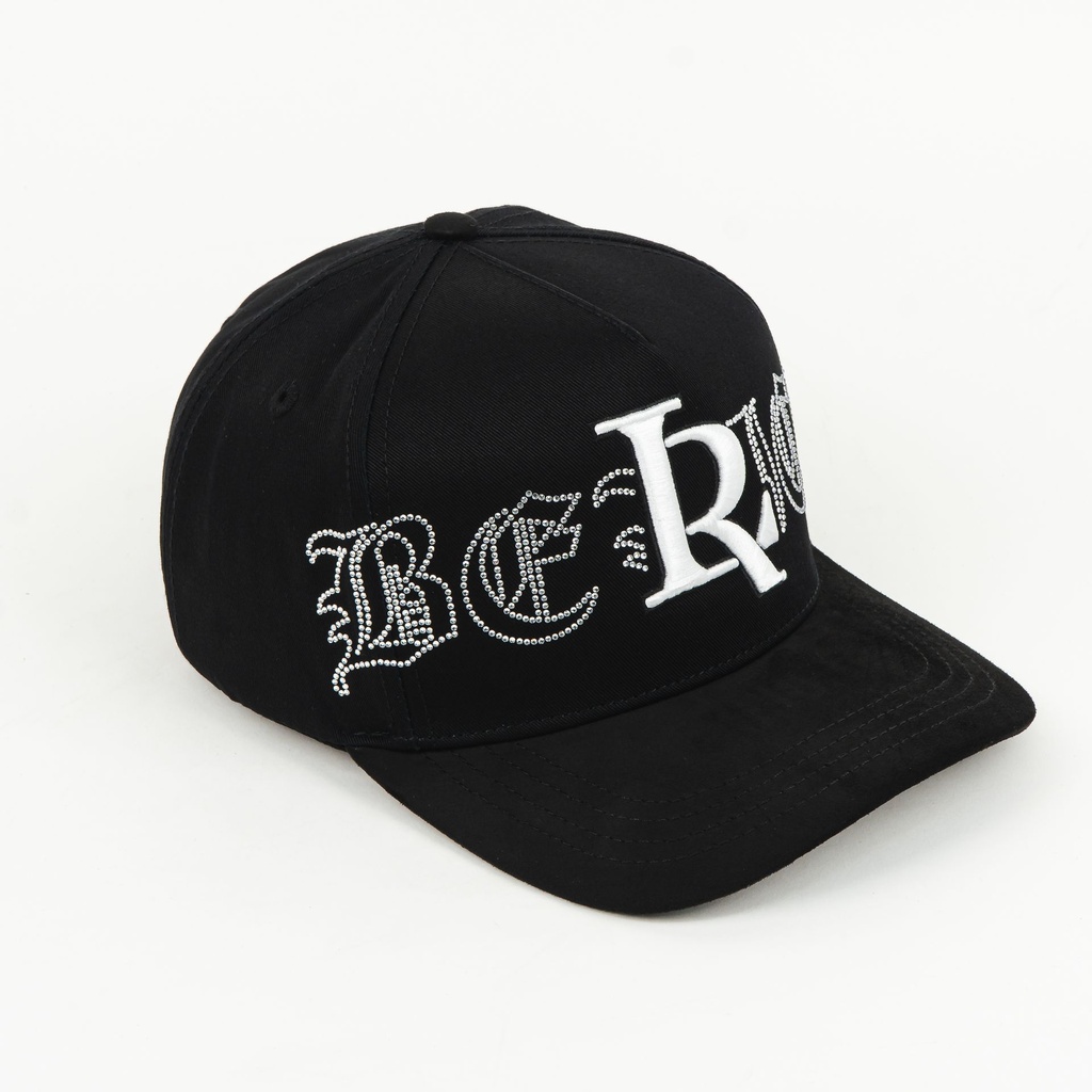 Gorra Toto Caps BELICO LR BLACK/WHITE de Tela y Gamuza | Snapback Visera Curva