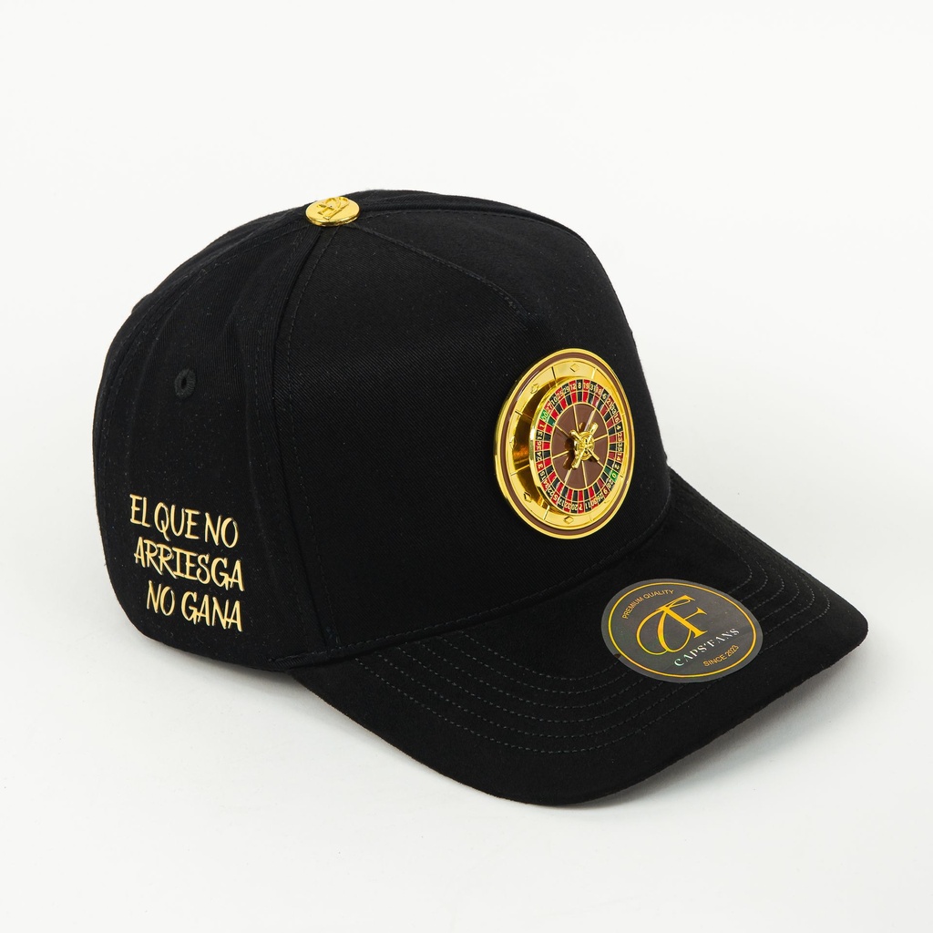 Gorra CAPS FANS RULETA BLACK/VISOR SUEDE | Snapback