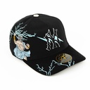 Gorra CAPS FANS ZEUS NY BLACK/VISOR SUEDE | Snapback