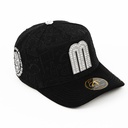 Gorra CAPS FANS MEXICO CRISTALES BLACK | Snapback con Pedrería y Detalles Nacionales