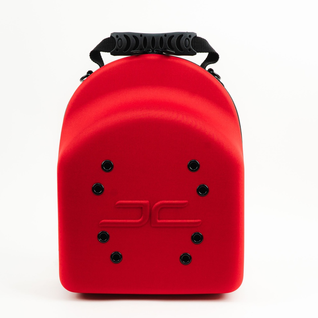 Carrier JC Hats RED | Estuche para 6 Gorras con Interior Camuflaje Gris