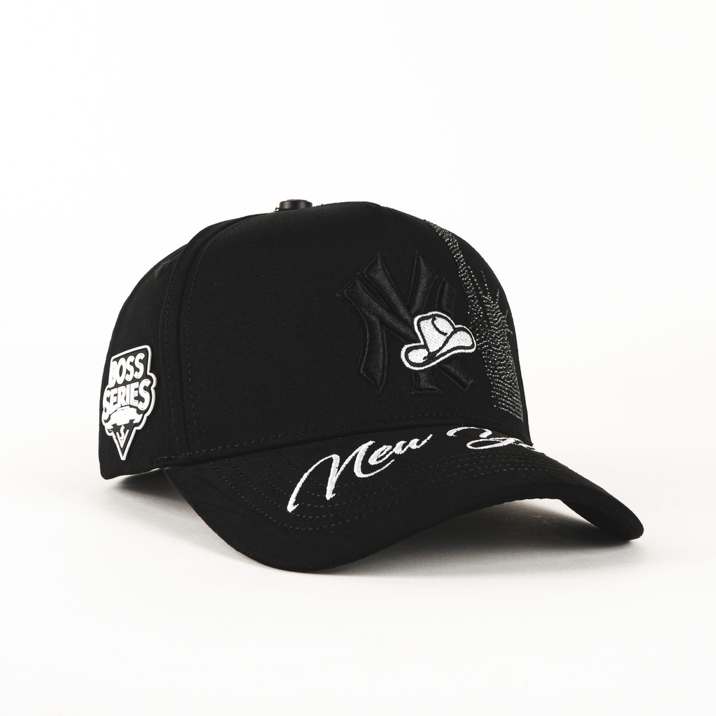 Gorra Mz Hats NY 2.0 SOMBRERO BOSS BLK VISOR SUEDE | Snapback Visera Curva