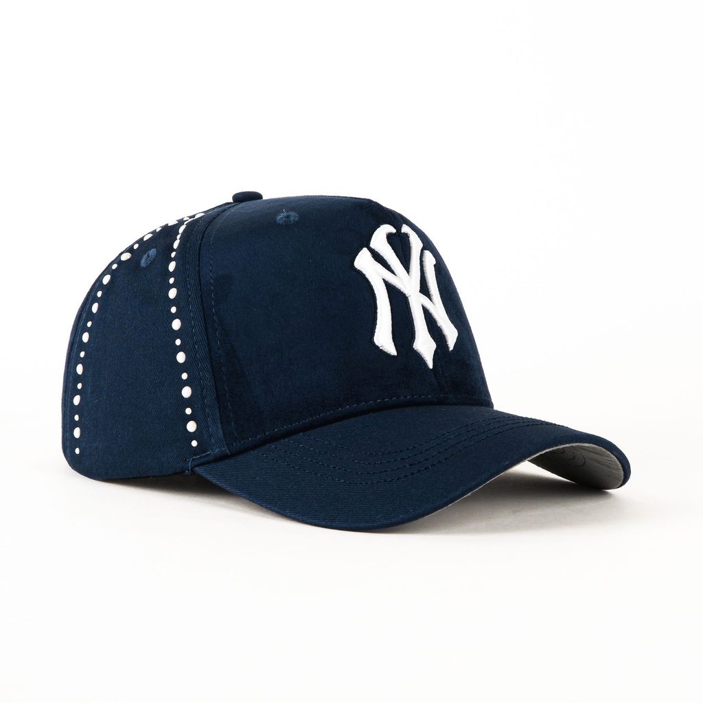 Gorra Dandy Hats NY 4EVER NVY SUEDE | Snapback Visera Curva