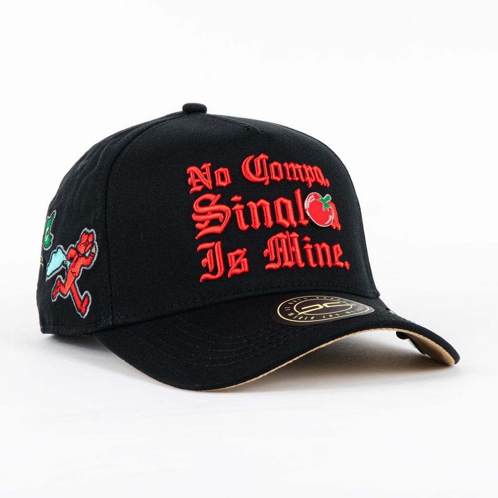 SINALOA IS MINE BLK VISOR SUEDE