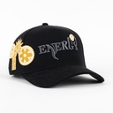 Gorra JC HATS ENERGY BLACK/GOLD | Snapback Visera Curva