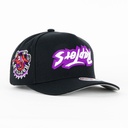 Gorra Mitchell & Ness RAPTORS UPSIDE PRO BLACK | Visera Semicurva Snapback