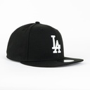 Gorra New Era DODGERS BASIC BLK/WHT | Visera Corta Plana Snapback
