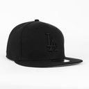Gorra New Era DODGERS BASIC ALL BLK | Visera Corta Plana Snapback