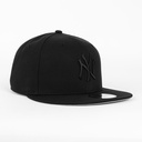 Gorra New Era YANKEES BASIC ALL BLK | Visera Corta Plana Snapback