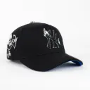 NY FLAMES BLK VISOR SUEDE
