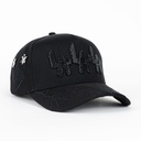 Gorra Rico Hats LALALA BLACK| Snapback Visera Curva