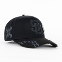 Gorra Baez ASTROBOY BLACK SUEDE | Snapback Visera Curva