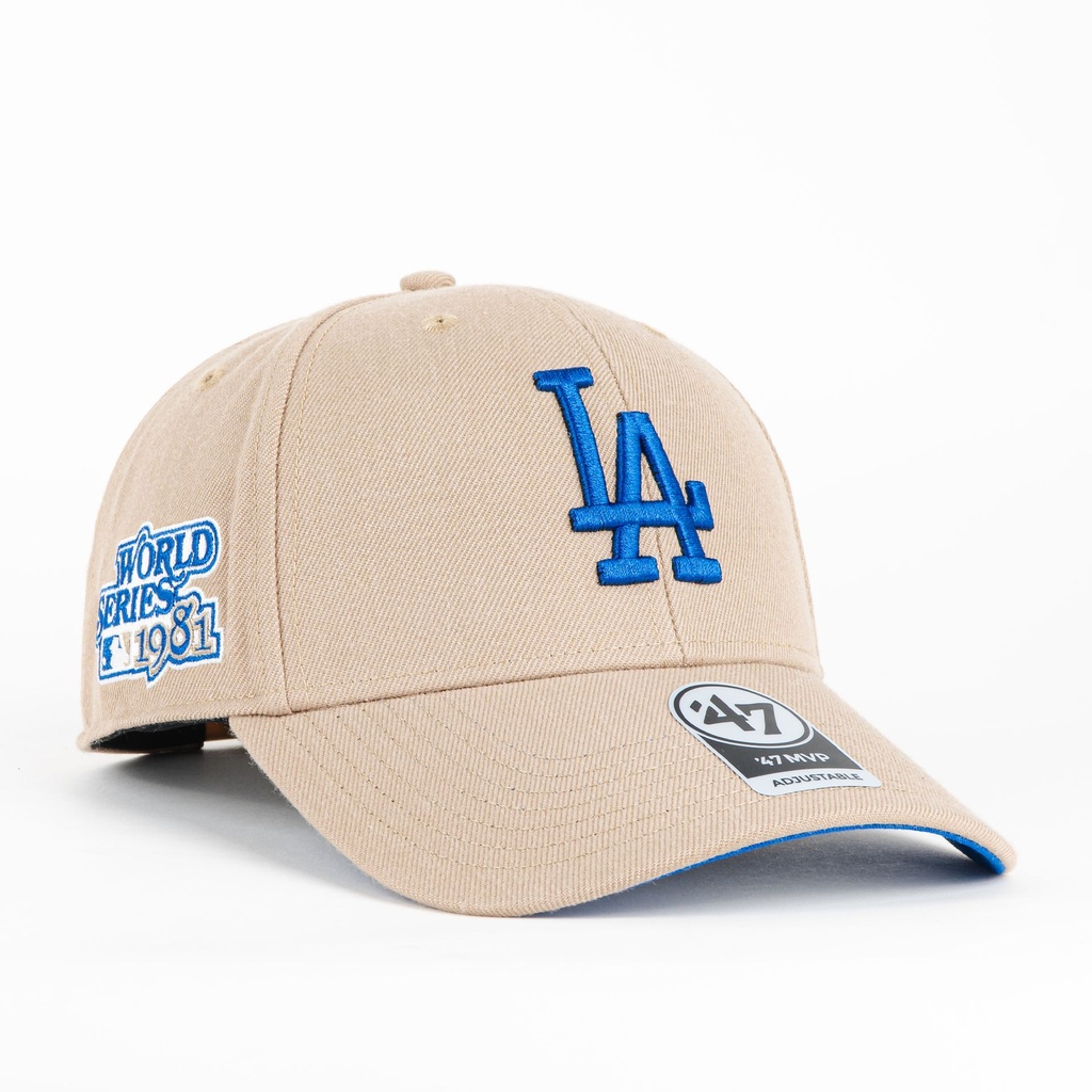 Gorra 47 Brand DODGERS MVP KHAKI | Snapback Visera Semicurva