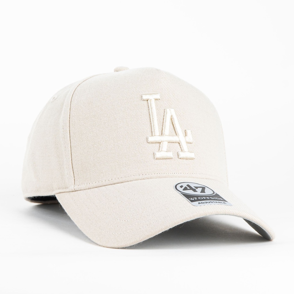 Gorra 47 Brand DODGERS OFFSIDE BONE | Snapback Visera Semicurva