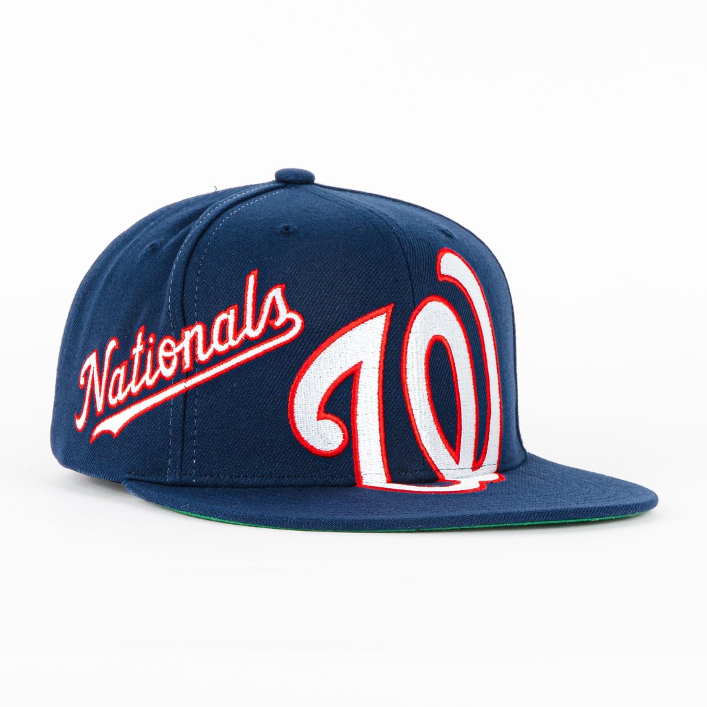 Gorra Mitchell&Ness NATINALS BIG TIEM NAVY | Snapback Visera Plana