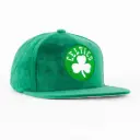 Gorra Mitchell&Ness CELTICS TV VELDUR GREEN SUEDE | Snapback Visera Plana