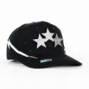 3 METAL STARS BLK