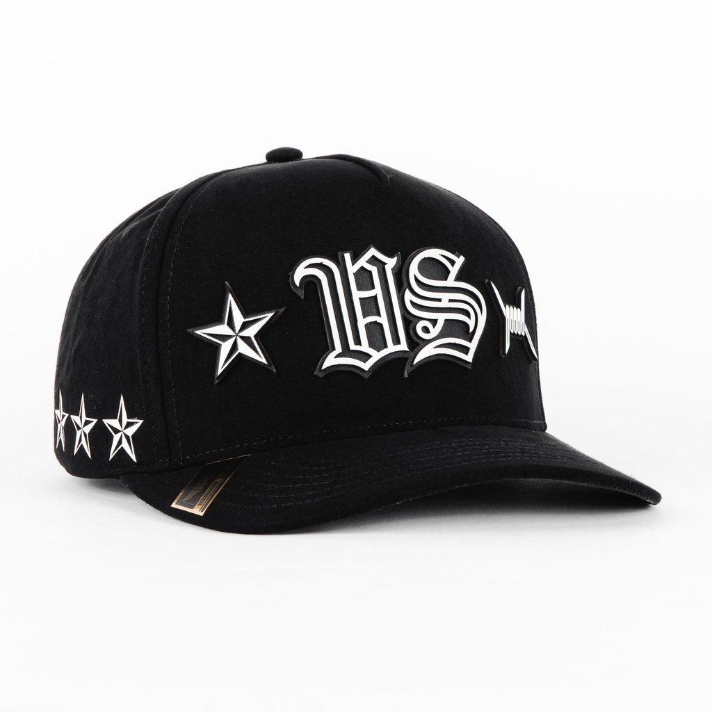 Gorra Vago Style SACRIFICIO VS BLACK SUEDE | Snapback Visera Semicurva