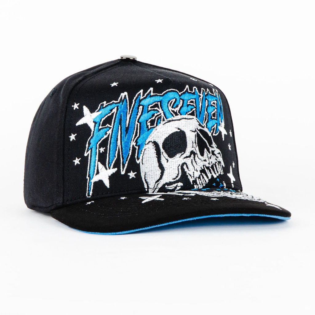 Gorra 5.7 FIVE SEVEN SKULL BLUE STARS BLK | Snapback Visera Plana