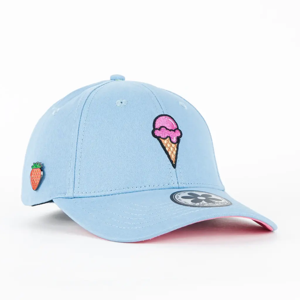 Gorra JC Hats ICE CREAM CURVE BABY BLUE | Snapback Visera Semicurva