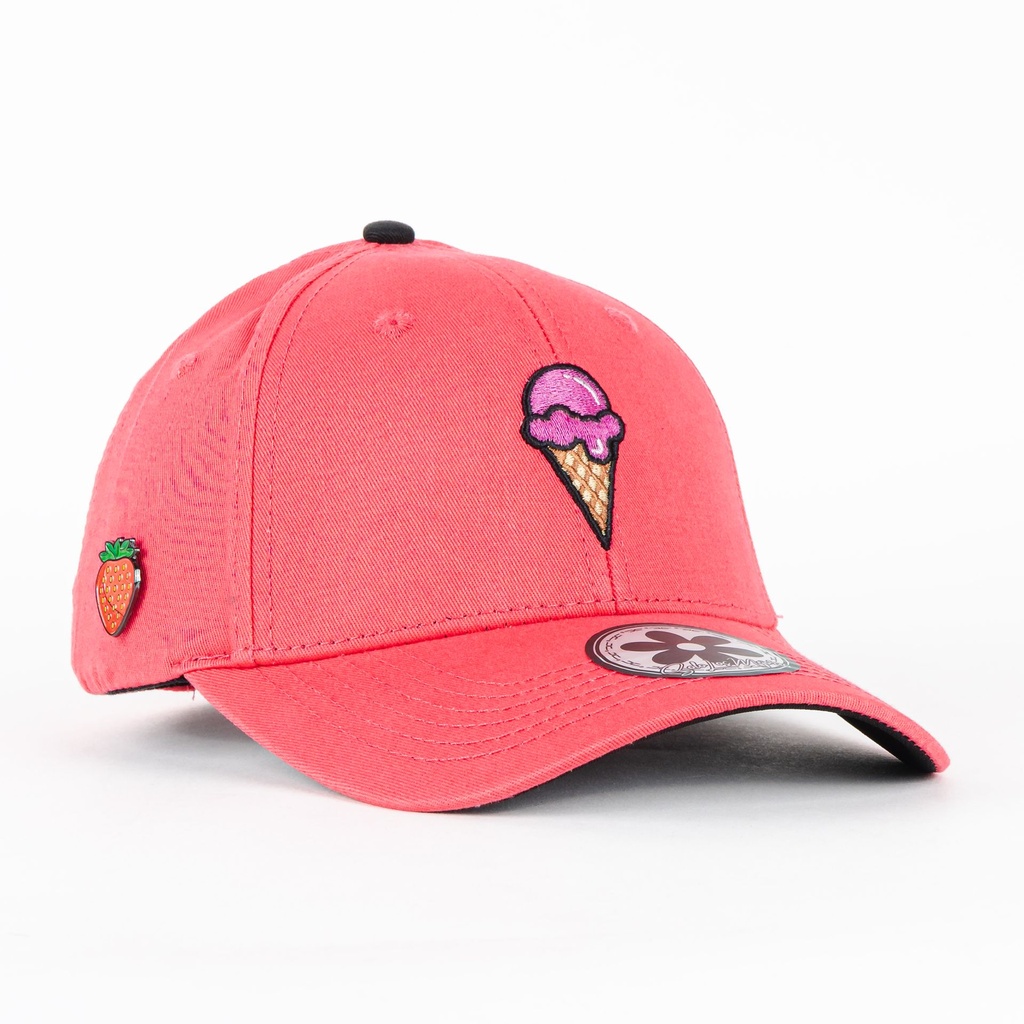 Gorra JC Hats ICE CREAM CURVE PINK | Snapback Visera Semicurva